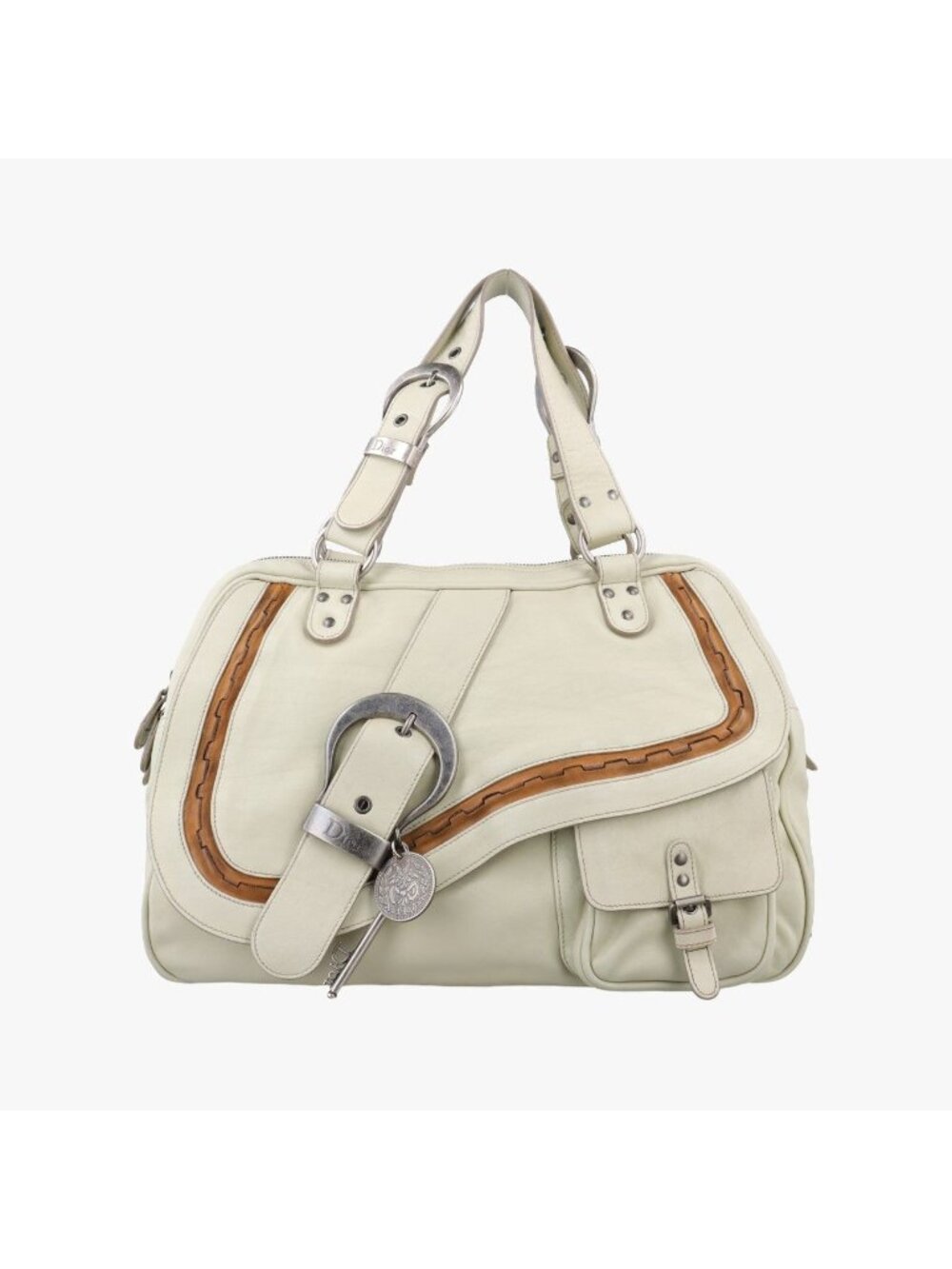Dior Gaucho White Leather